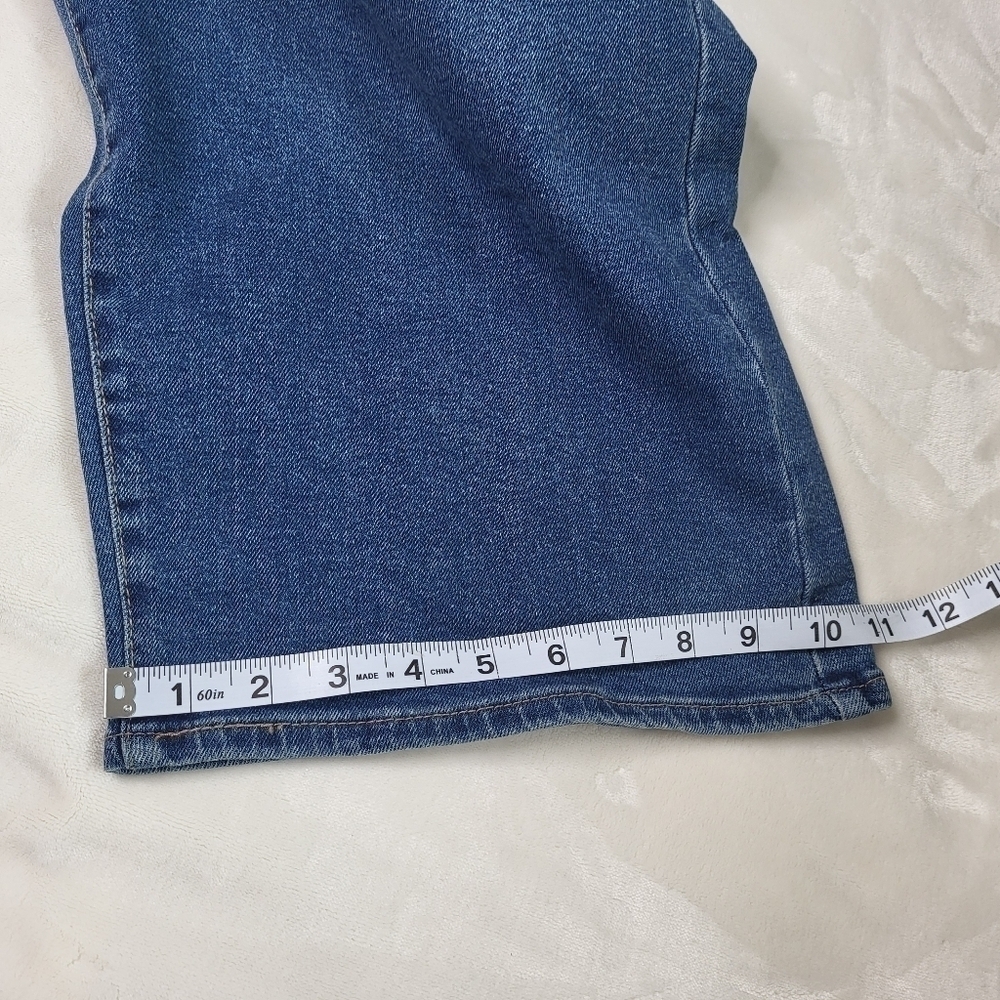 ❤️ Levi’s Cropped Heritage Plus Size Blue Jeans. Straight Loose Fit. 26W - Picture 8 of 12